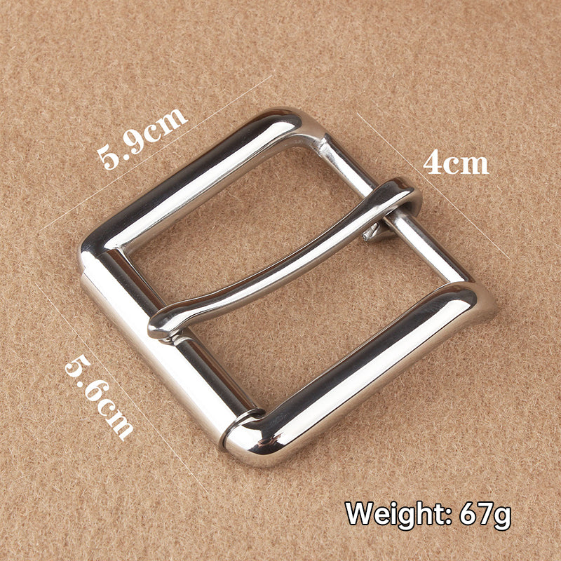 Durable 304 Stainless Steel Belt Buckle, Men's Heavy Duty Metal Belt Clasp