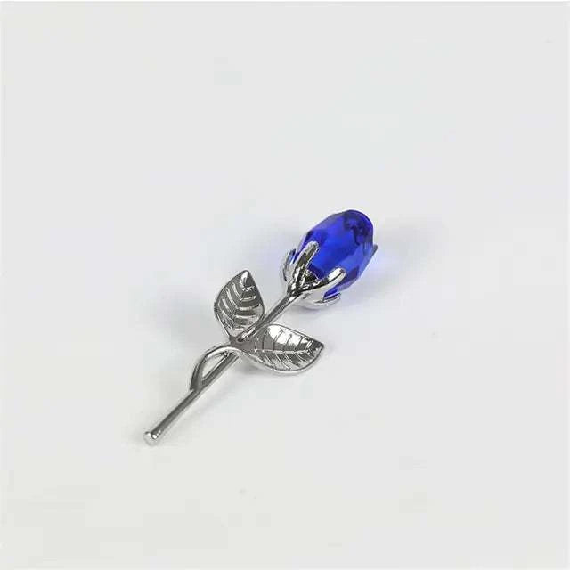 Crystal Glass Artificial Rose