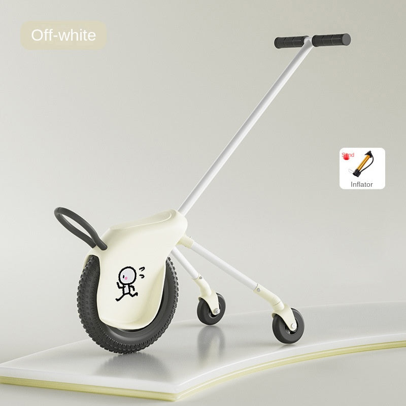 Single Wheel Stroller Kids Toy Car Parent-Child Ride-on Vehicle Competitive One-Wheel Off-road Baby Walker for Boys and Girls