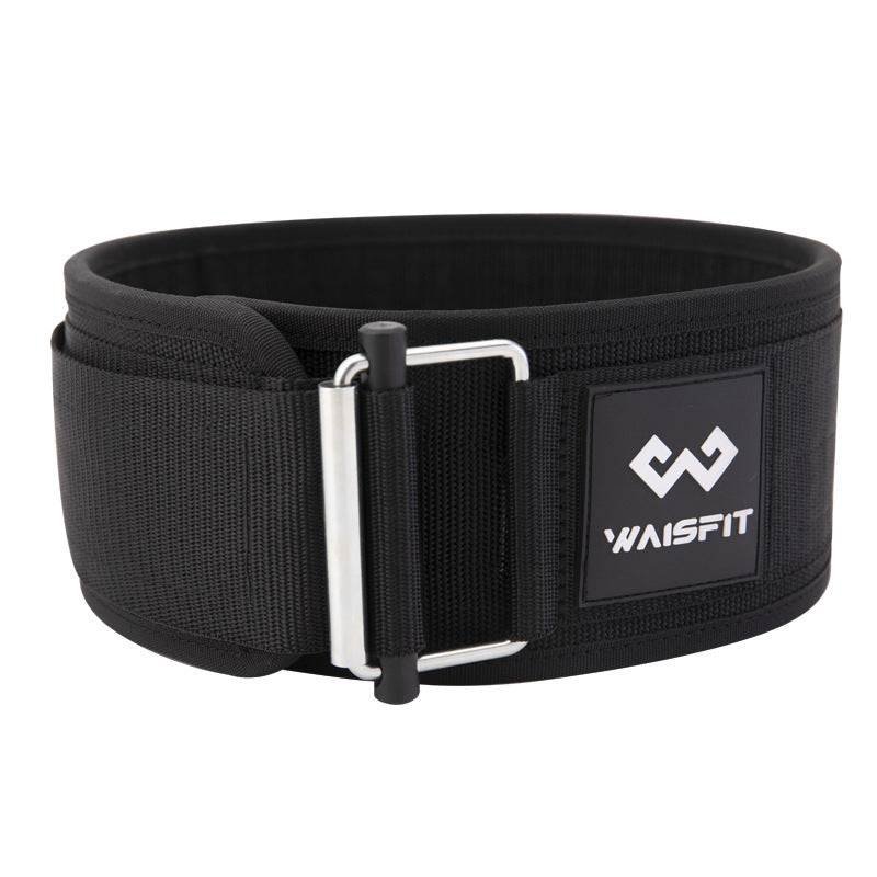 Weightlifting Belt with Self-Locking Buckle Blue Fitness Belt for Deadlift Support Powerlifting Training Waist Belt