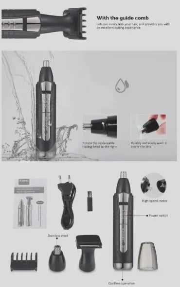 2-in-1 Nose and Hair Trimmer KM-6511