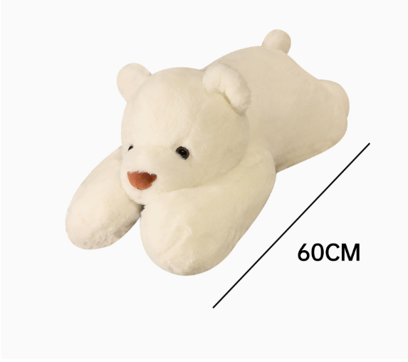 Cute Plush Weighted Stuffed Animal Pillow, Green Dinosaur Design, Filled with Glass Beads, Soft Body, Lying Pose Panda Sleep Pillow