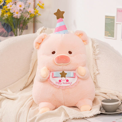Cute Pig Plush Toy Collection Pink Little Pig Lulu Doll Stuffed Animal Children's Soft Doll Gift Factory Wholesale