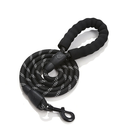 Pet Reflective Dog Leash Multi-color Round Rope Dog Chain Comfortable Handle Set