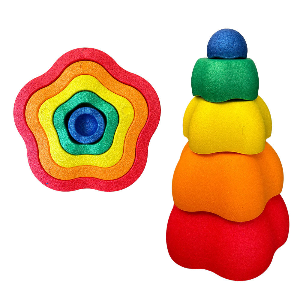 Stacking River Stones Flower Stepping Stones Kindergarten Sensory Integration Balance Training Light-Up Bridge Step Stones