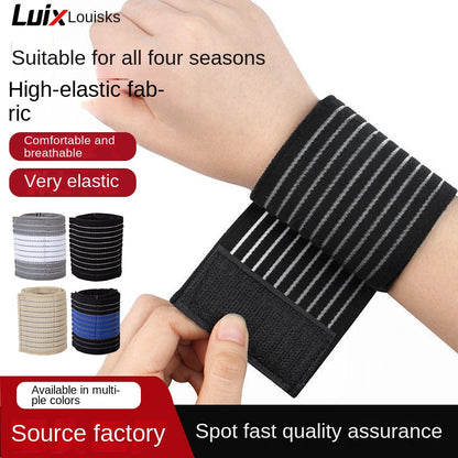 Elastic Wrist Support with Adjustable Compression for Sports  Breathable and Protective Wrist Brace for Basketball