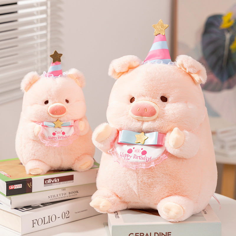 Cute Pig Plush Toy Collection Pink Little Pig Lulu Doll Stuffed Animal Children's Soft Doll Gift Factory Wholesale