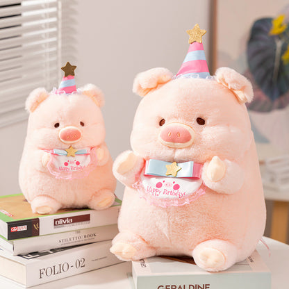 Cute Pig Plush Toy Collection Pink Little Pig Lulu Doll Stuffed Animal Children's Soft Doll Gift Factory Wholesale