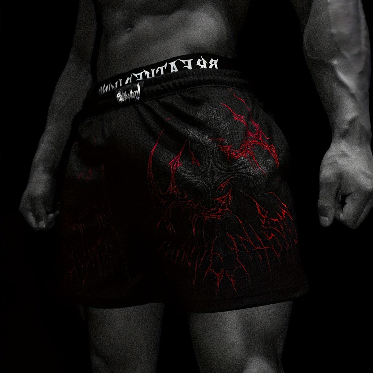 Fitness Fashion Mesh Muscle Workout Shorts for Men, Quick-Dry Breathable Lightweight Beach Summer Style