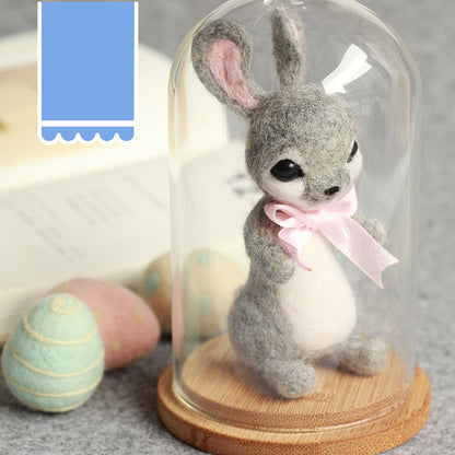 Easter Bunny Easter Egg Combination Wool Felt Poke Joy Handmade DIY Material Pack Animal Ornament