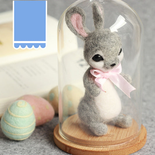 Easter Bunny Easter Egg Combination Wool Felt Poke Joy Handmade DIY Material Pack Animal Ornament