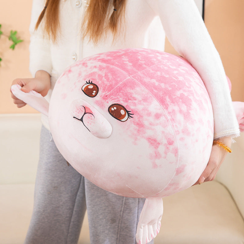 Simulated seal pillow cushion soft and fluffy seal cushion