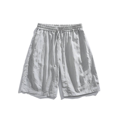 Loose Quick-Dry Shorts with Deconstructed Patchwork Design