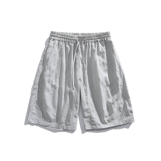 Loose Quick-Dry Shorts with Deconstructed Patchwork Design
