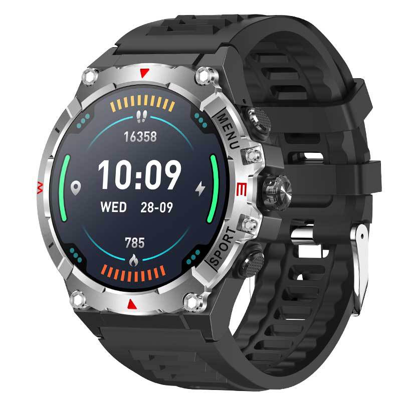 TG02 Outdoor Smart Watch GPS Positioning Altitude Pressure Compass Heart Rate Bluetooth Call Sports Watch