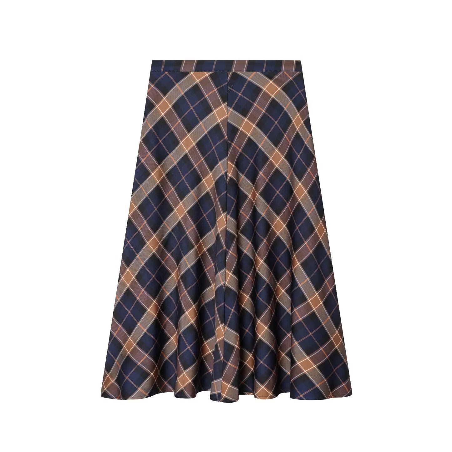 Commuting style patterned cape skirt