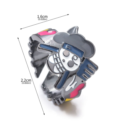 Anime peripheral skeleton jewelry ring