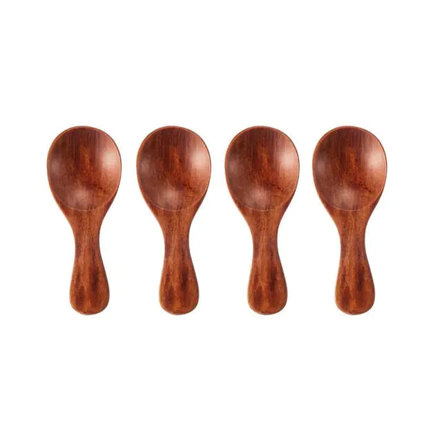 4Pcs Mini Wooden Spoons