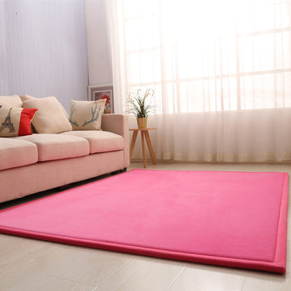 Thick Children's Coral Fleece Rug Tatami Mat for Bedroom and Living Room, Baby Crawling Mat, Window Seat Pad