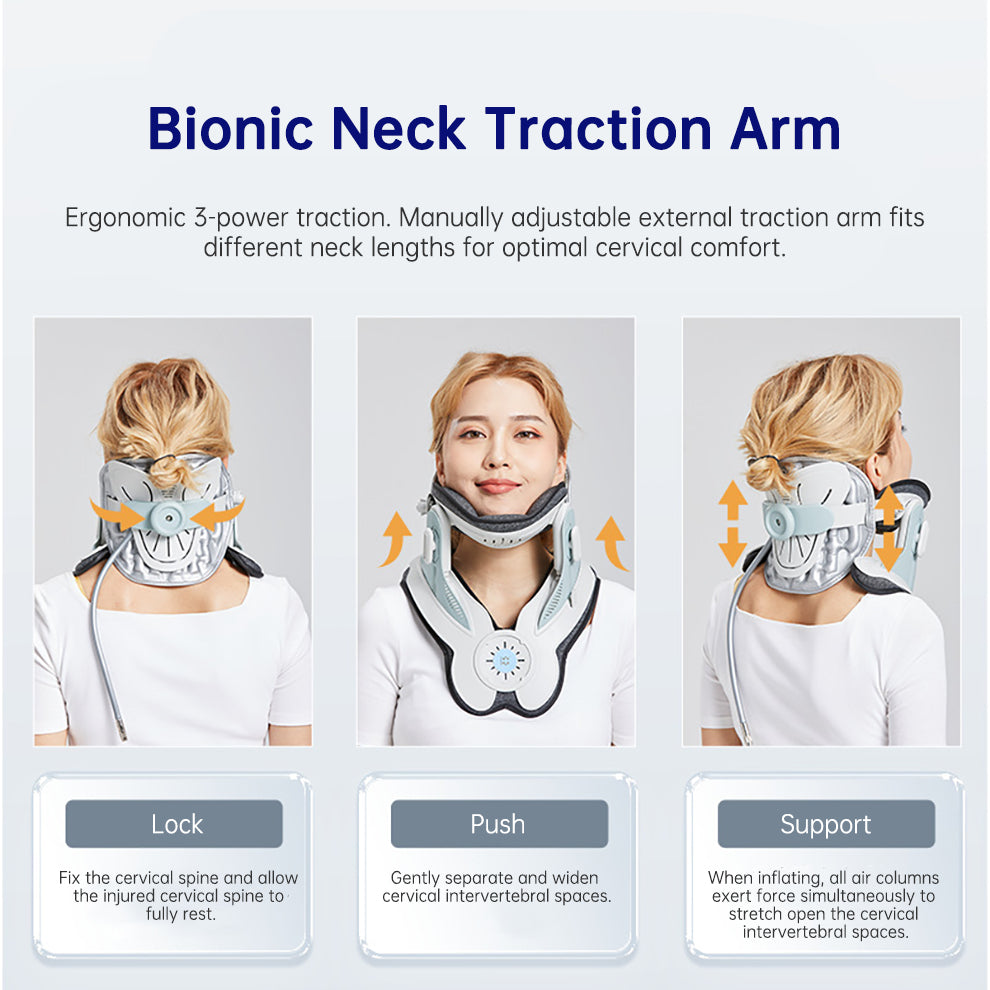 Medical Inflatable Cervical Traction Neck Brace, Home Cervical Spine Stretcher Corrector