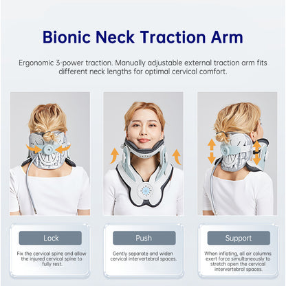 Medical Inflatable Cervical Traction Neck Brace, Home Cervical Spine Stretcher Corrector