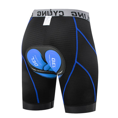 Cycling Shorts with Thick Silicone Padding, Breathable and High-Elastic Mountain and Road Bike Riding Pants
