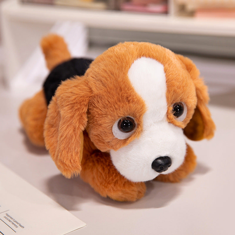 Heavy Particle Small Size Dog Lying Husky Plush Toy Doll Claw Machine Stuffed Animal Children's Birthday Gift