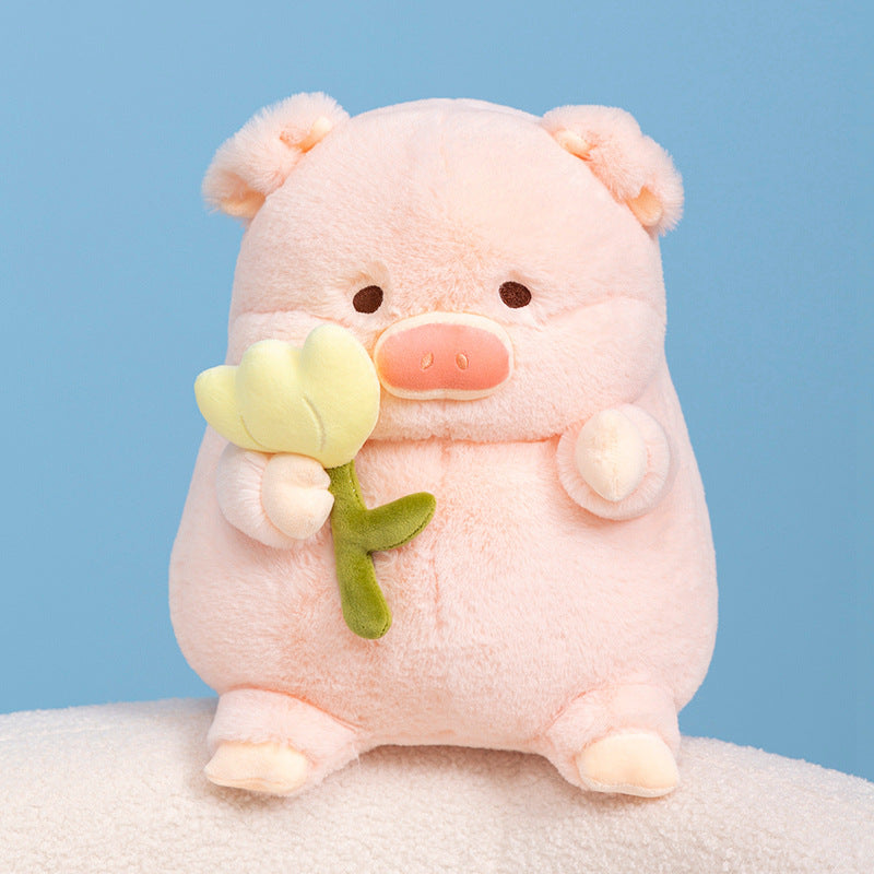 Cute Pig Plush Toy Collection Pink Little Pig Lulu Doll Stuffed Animal Children's Soft Doll Gift Factory Wholesale