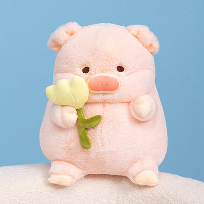 Cute Pig Plush Toy Collection Pink Little Pig Lulu Doll Stuffed Animal Children's Soft Doll Gift Factory Wholesale