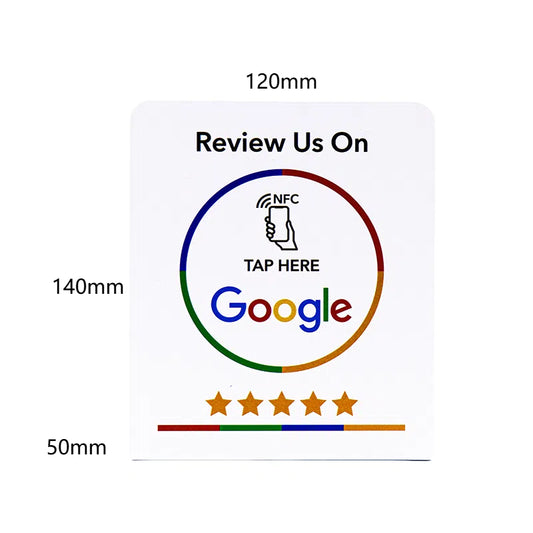 Google comment card NFC standing card NTAG213URL written into Apple Android phone touch NFC review card