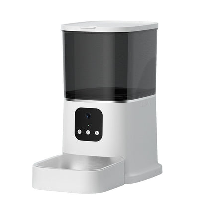 Smart Cat Feeder with Timed Remote Feeding, 6L Automatic Dog Food Dispenser, Pet Feeder with WiFi