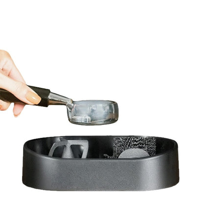 Coffee Portafilter Cleaning Kit - Machine Brush & Stand Set for Espresso, Wine Barrel, Bar & Stainless Steel Kitchen Tools