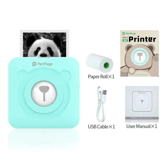 Mini Pocket Printer Wireless BT Thermal Printer