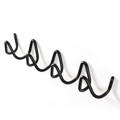Waterproof Wave-Design Wall Hook: Minimalist Metal Storage Hook for Various Items, Creative Space-Saving for Home