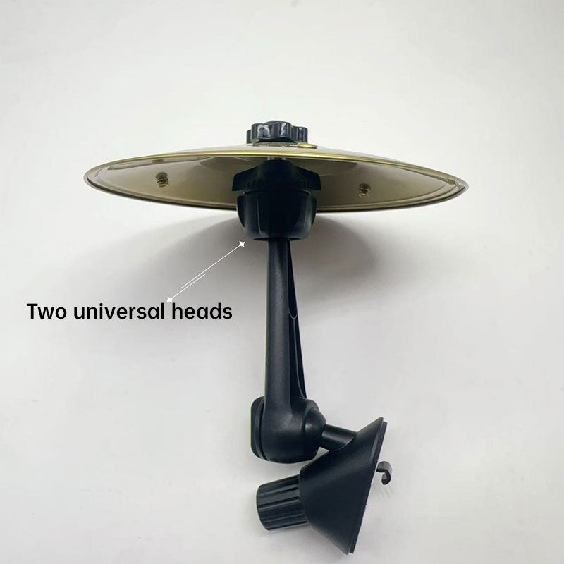Clamp-On Mini Vent Air Percussion Alloy Disc Wind Chimes - Easy Install Car Crash Drum with Decorative Design