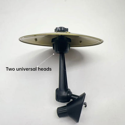 Clamp-On Mini Vent Air Percussion Alloy Disc Wind Chimes - Easy Install Car Crash Drum with Decorative Design