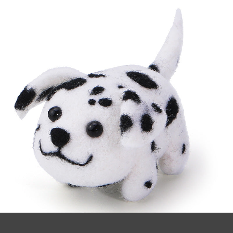 Wool felt poke poke le handmade DIY material bag cat and dog series set animal felt