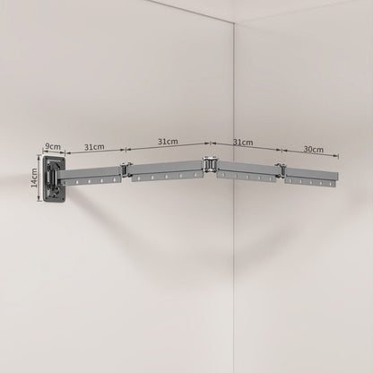 Foldable Shower Curtain Set, Invisible Waterproof Polyester Shower Divider, Retractable for Wet & Dry Zone Separation.