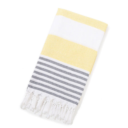 Turkish Beach Towel Striped Fringe Quick-Dry Large Size Cotton Bath Towel Multiple Styles Wholesale