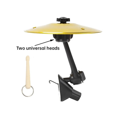 Clamp-On Mini Vent Air Percussion Alloy Disc Wind Chimes - Easy Install Car Crash Drum with Decorative Design