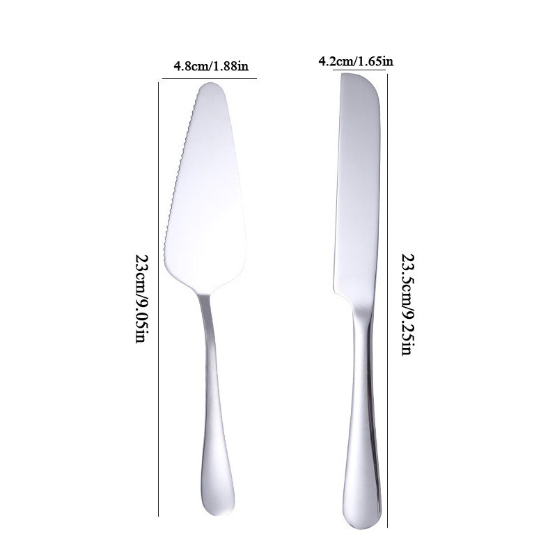 Personalized Custom Stainless Steel Cake Knife Spatula Fork