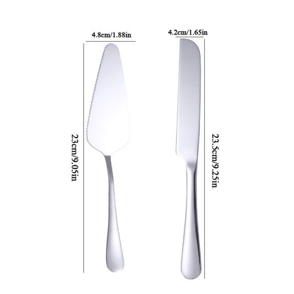Personalized Custom Stainless Steel Cake Knife Spatula Fork
