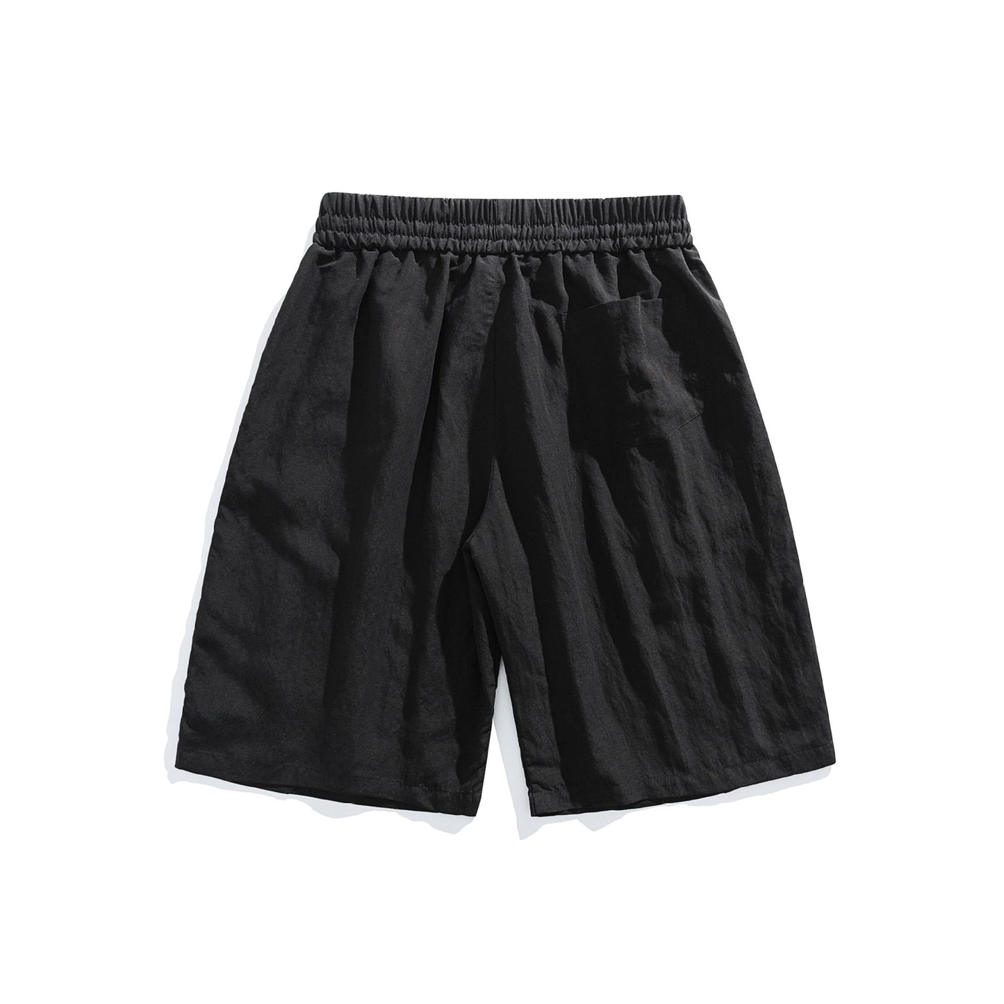 Loose Quick-Dry Shorts with Deconstructed Patchwork Design