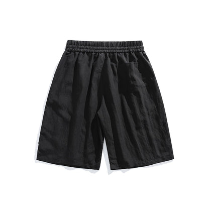 Loose Quick-Dry Shorts with Deconstructed Patchwork Design
