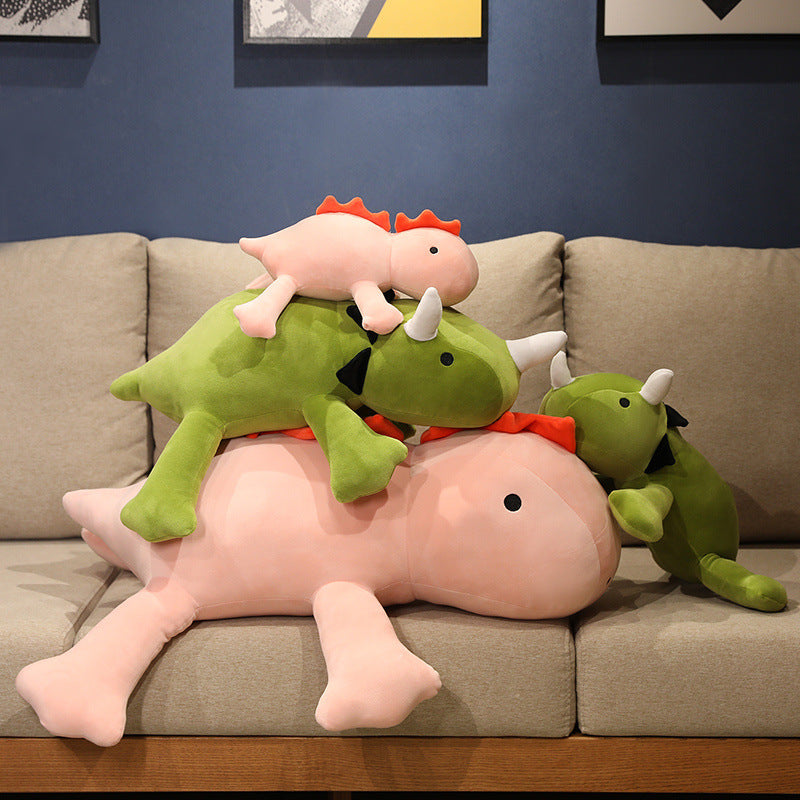 Dinosaur Weighted Plush Stuffed Toy Triangle Dinosaur Pillow