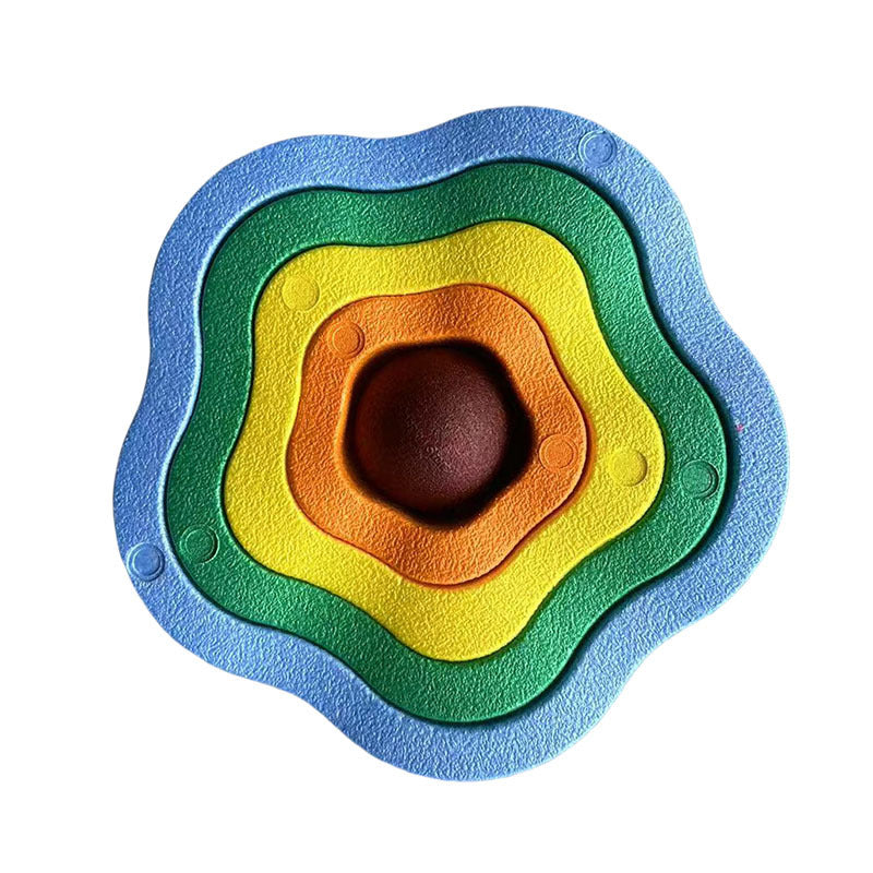 Stacking River Stones Flower Stepping Stones Kindergarten Sensory Integration Balance Training Light-Up Bridge Step Stones