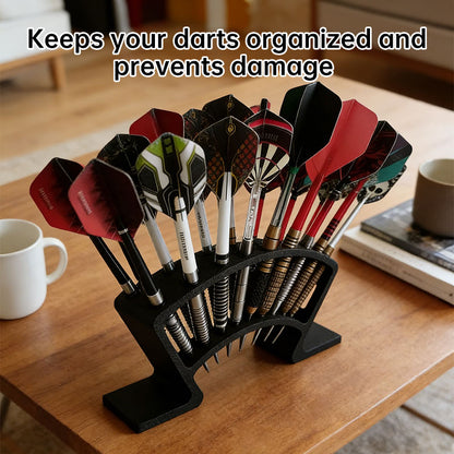 27-Slot Dart Stand with Holder | Large Capacity Dart Storage & Organizer for Board, Darts, and Accessories