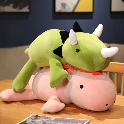 Dinosaur Weighted Plush Stuffed Toy Triangle Dinosaur Pillow