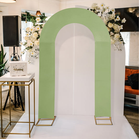 High Elasticity U-Shape Arch Backdrop Cover, Stretchable Open Frame Set for Birthday Baby Shower Wedding Decor