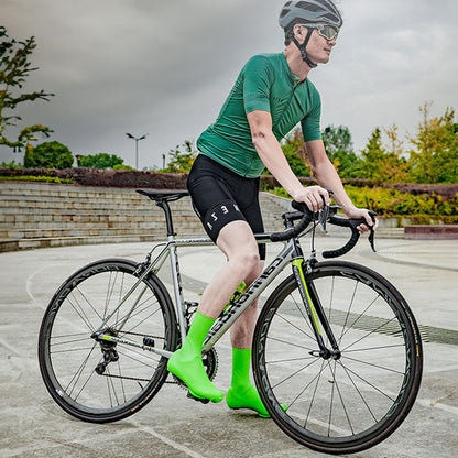 Silicone Road Cycling Shoe Covers - Windproof, Waterproof & Warm for Cold Weather, Easy to Clean